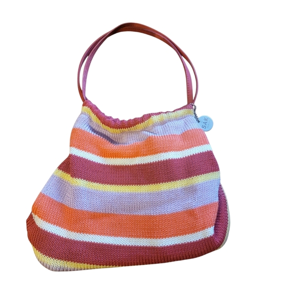 The Sak Striped Multicolor Knit Tote Bag - Picture 7 of 7